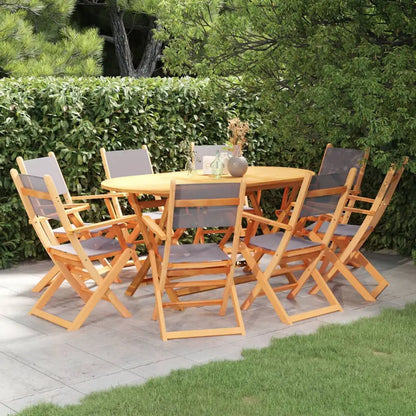 vidaXL Patio Dining Set Outdoor Dining Set Chair with Cushions for Garden - Dining Set