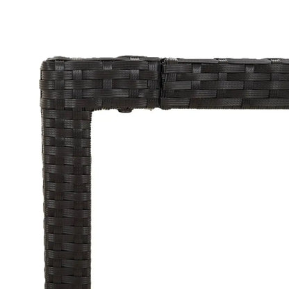 vidaXL Patio Dining Set Outdoor Conversation Set with Cushions Poly Rattan - Dining Set