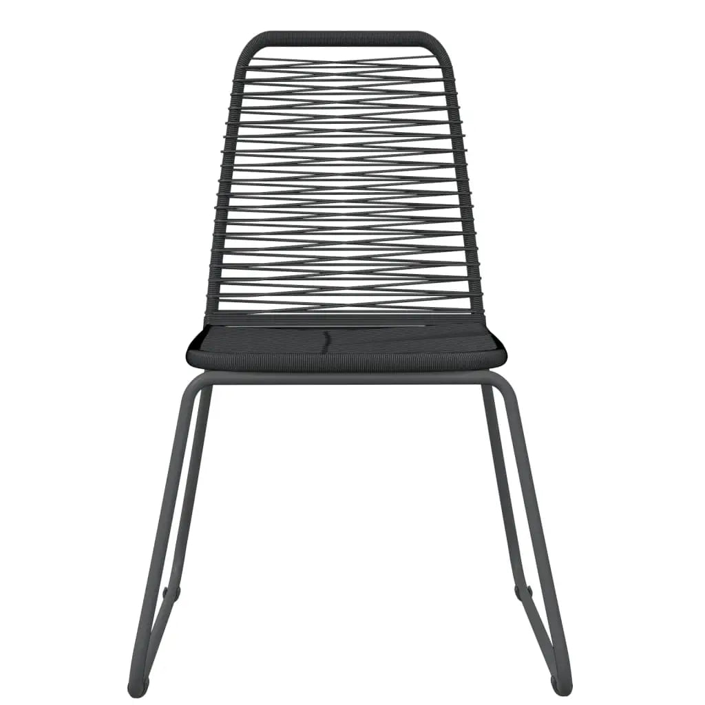 vidaXL Patio Dining Set Outdoor Dining Set Garden Table and Chair Set Black - Furniture > Outdoor Furniture > Outdoor