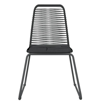 vidaXL Patio Dining Set Outdoor Dining Set Garden Table and Chair Set Black - Furniture > Outdoor Furniture > Outdoor