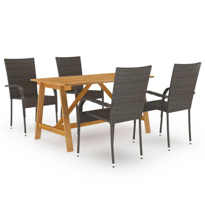 vidaXL Patio Dining Set Outdoor Dining Table and Chairs Patio Conversation Set - Dining Set