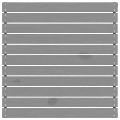 vidaXL Patio Footstool Gray Solid Wood Pine - Footstool