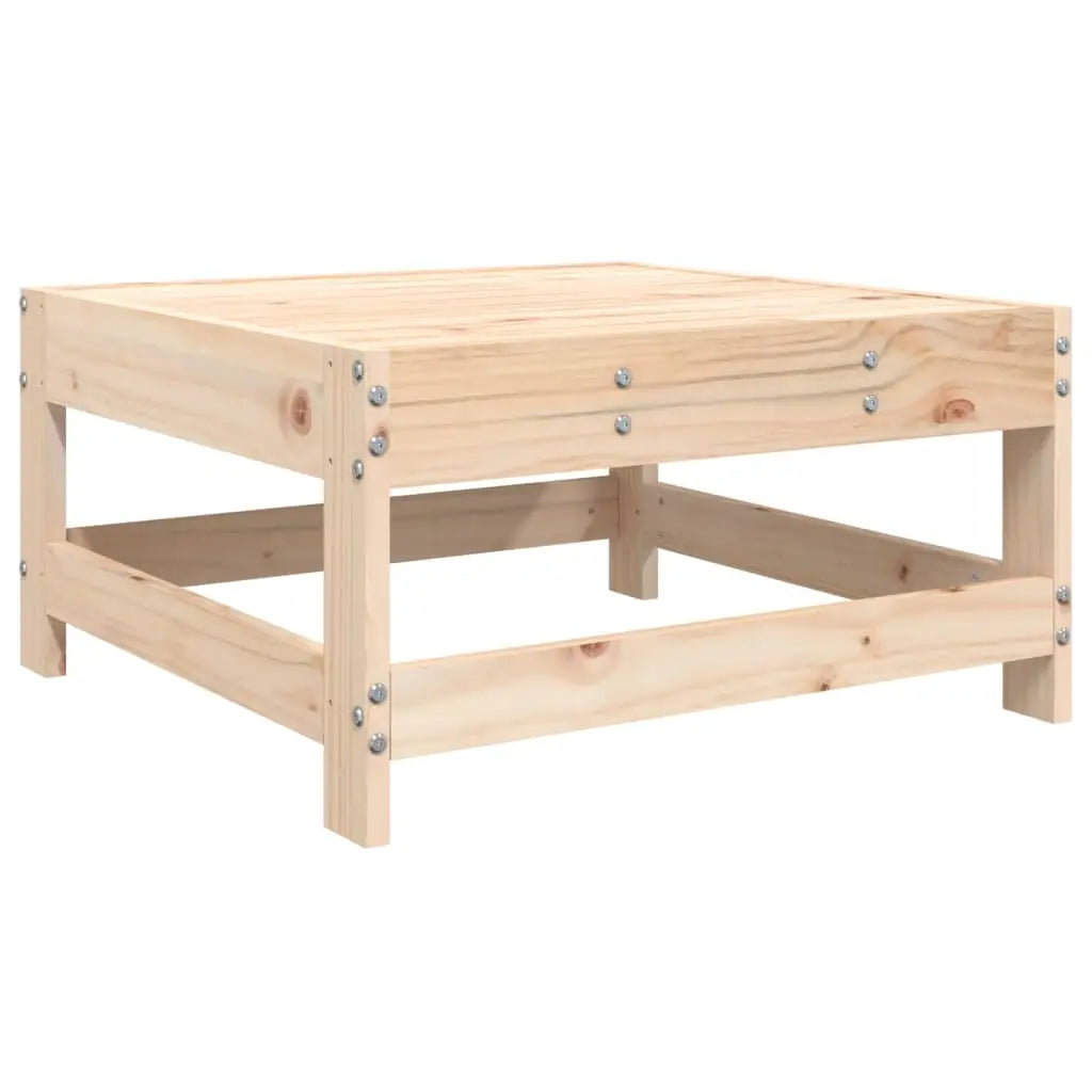 vidaXL Patio Footstool Solid Wood Pine - Footstool