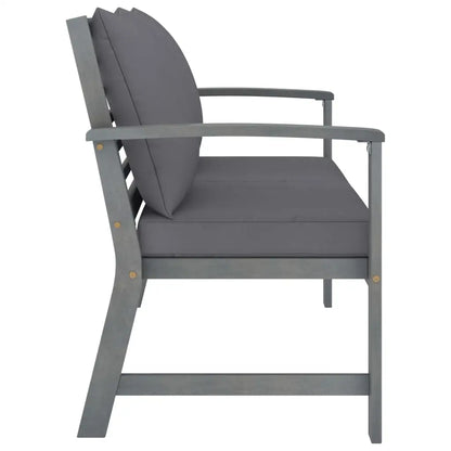 vidaXL Patio Furniture Set 4 Piece Bench Chair with Table Solid Acacia Wood - Outdoor Furniture Set