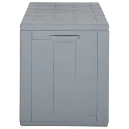 vidaXL Patio Storage Box 71.3 gal Gray PP Rattan - Storage Box
