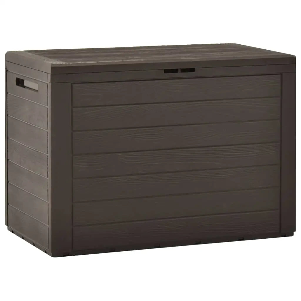 vidaXL Patio Storage Box Brown 30.7’’x17.3’’x21.7’’ - Brown / 30.7’’ x 17.3’’ x 21.6’’ - Storage Box