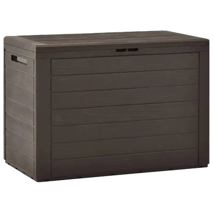 vidaXL Patio Storage Box Brown 30.7’’x17.3’’x21.7’’ - Brown / 30.7’’ x 17.3’’ x 21.6’’ - Storage Box