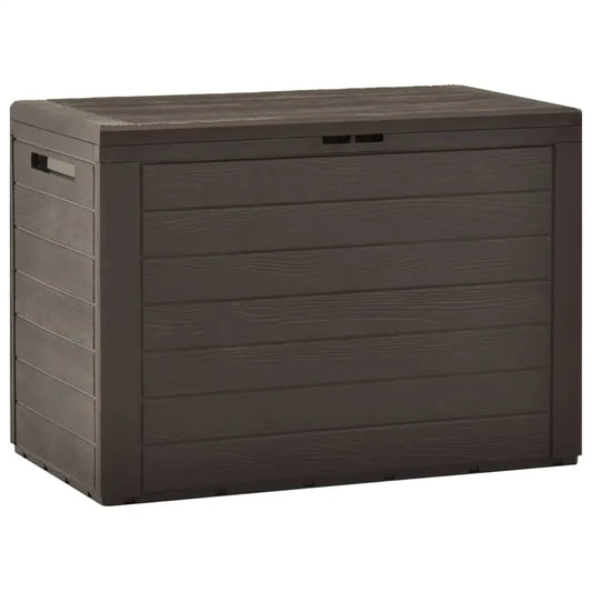 vidaXL Patio Storage Box Brown 30.7’’x17.3’’x21.7’’ - Brown / 30.7’’ x 17.3’’ x 21.6’’ - Storage Box