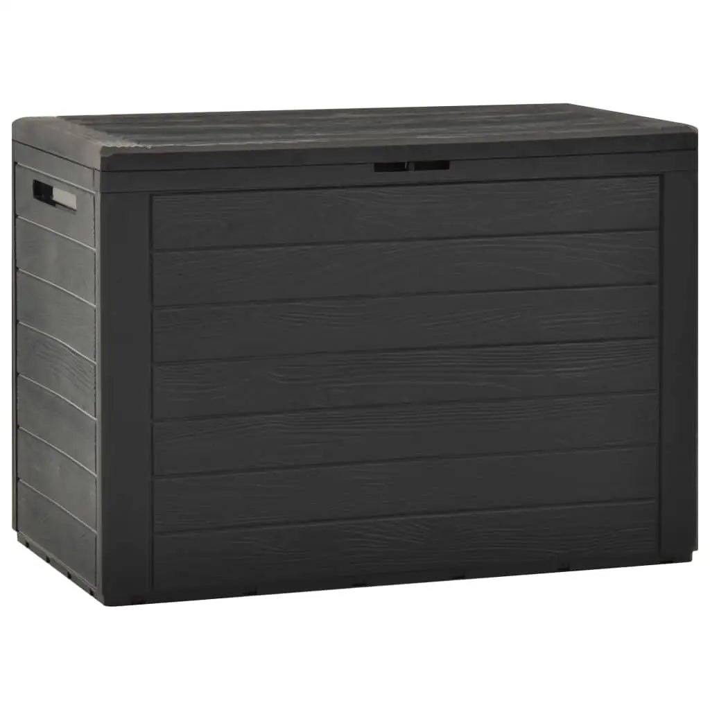 vidaXL Patio Storage Box Brown 30.7’’x17.3’’x21.7’’ - Anthracite / 30.7’’ x 17.3’’ x 21.6’’ - Storage Box