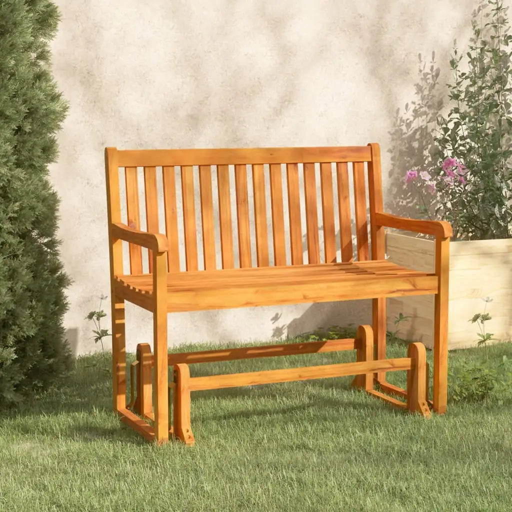vidaXL Patio Swing Bench 43.3’’ Solid Acacia Wood - Swing Bench