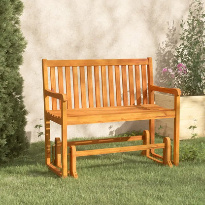 vidaXL Patio Swing Bench 43.3’’ Solid Acacia Wood - Swing Bench