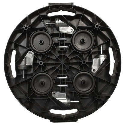 vidaXL Plant Caddy Outdoor Plant Stand Garden Rolling Plant Pot Trolley Black - Home & Garden > Lawn & Garden >