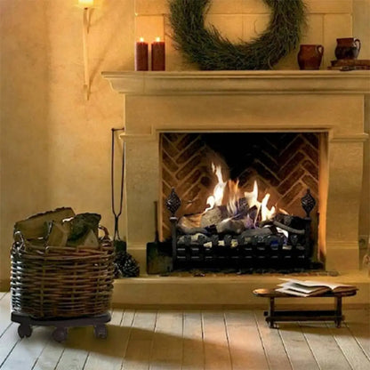 vidaXL Plant Trolley with Wheels Diameter 11.8’’ Black 374.8 lb - Home & Garden > Lawn & Garden > Gardening > Plant