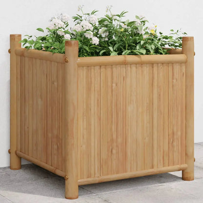 vidaXL Planter Raised Garden Bed Flower Pot Plant Stand Outdoor Balcony Bamboo - Home & Garden > Lawn & Garden >
