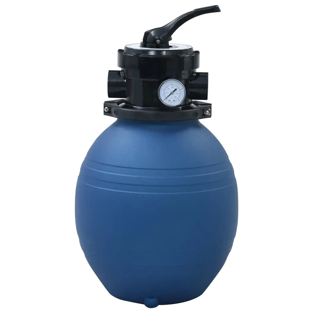 vidaXL Pool Sand Filter with 4 Position Valve Blue 11.8’’ - Pool Filter