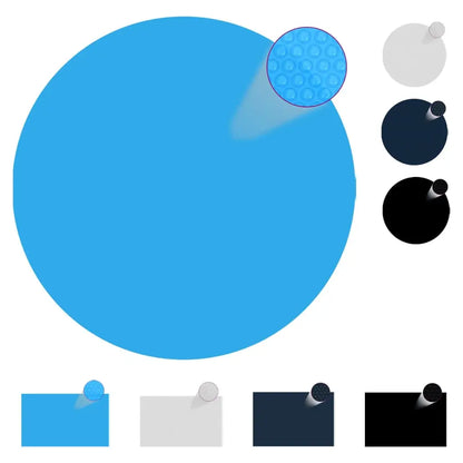 vidaXL Pool Solar Cover Solar Blanket Pool Winter Pool Heater Cover Round 8ft - Black and blue / 157.5’’x 78.7’’ - Pool