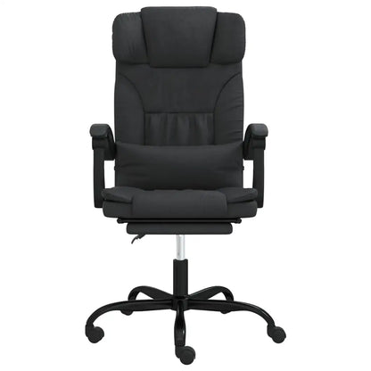 vidaXL Reclining Office Chair Black Faux Leather - Furniture > Office Furniture > Office Chairs