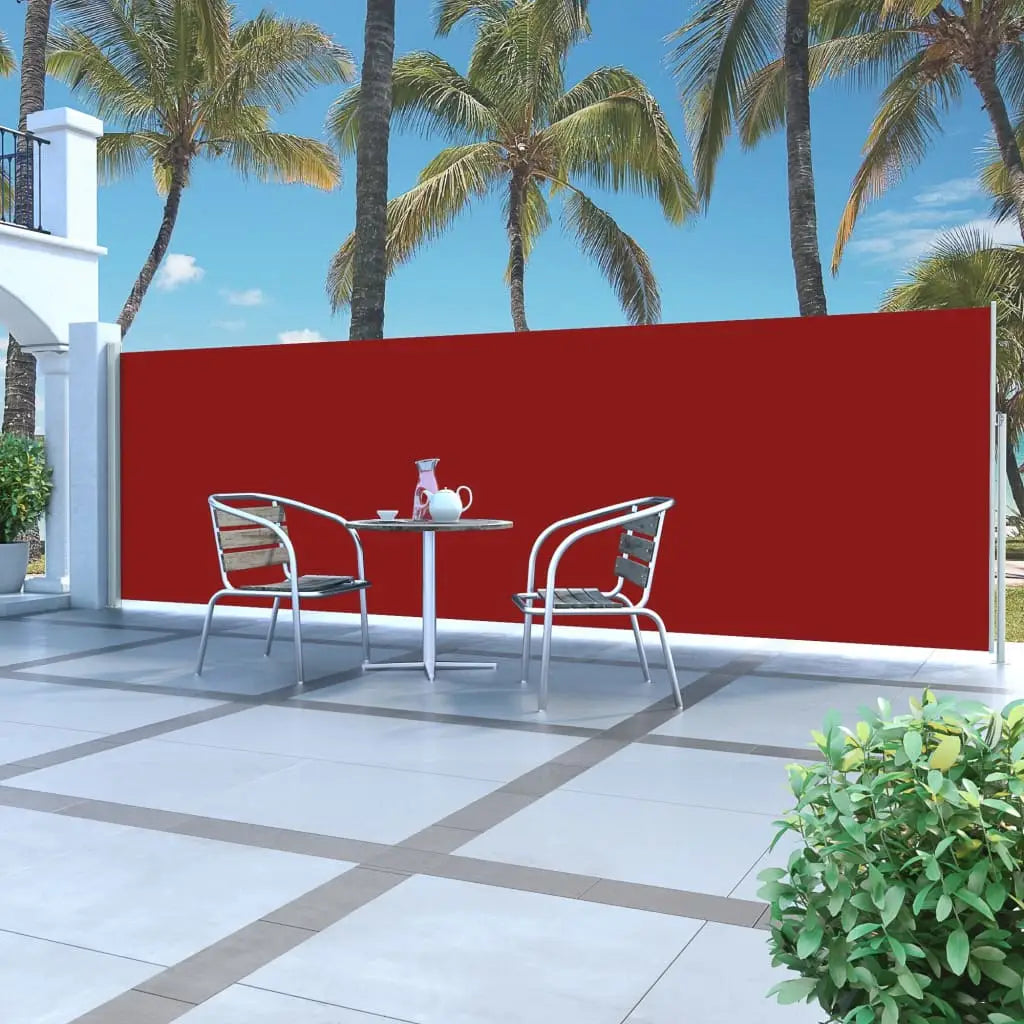 vidaXL Retractable Side Awning Folding Privacy Screen Outdoor Divider Wall - Awning