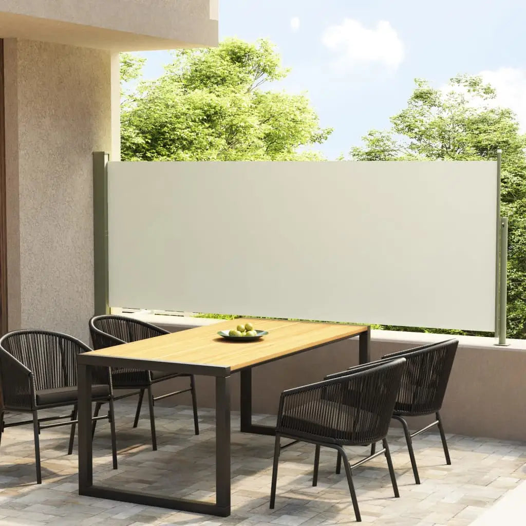 vidaXL Retractable Side Awning Folding Privacy Screen Outdoor Divider Wall - Awning