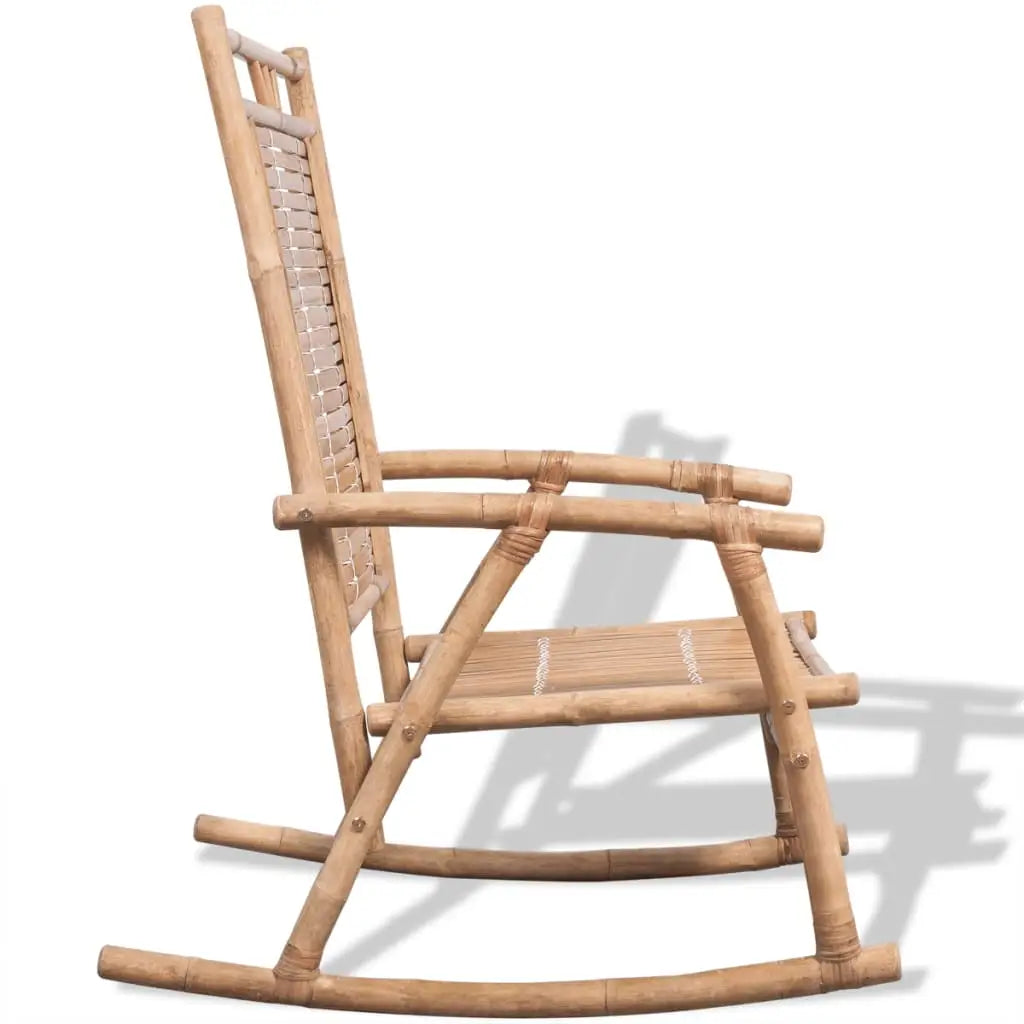 vidaXL Rocking Chair Bamboo - Furniture > Chairs > Rocking Chairs