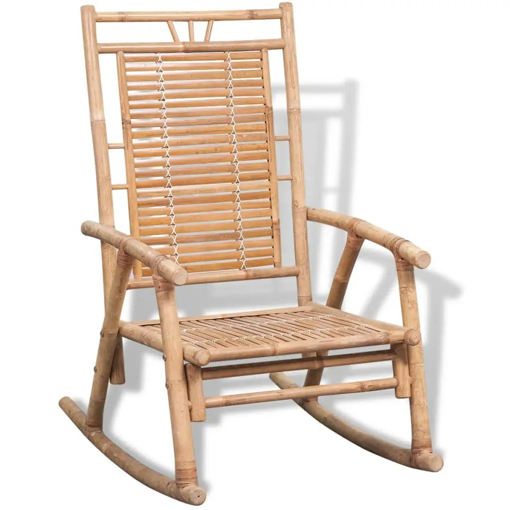 vidaXL Rocking Chair Bamboo - Furniture > Chairs > Rocking Chairs