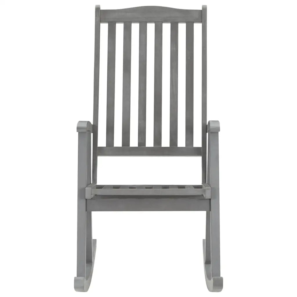 vidaXL Rocking Chair Outdoor Rocking Chair with Cushions Solid Wood Acacia - Rocking Chair