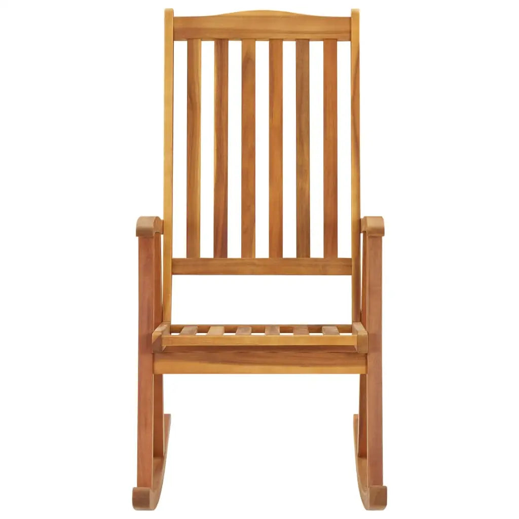 vidaXL Rocking Chair Outdoor Rocking Chair with Cushions Solid Wood Acacia - Rocking Chair