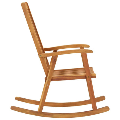vidaXL Rocking Chair Outdoor Rocking Chair with Cushions Solid Wood Acacia - Rocking Chair