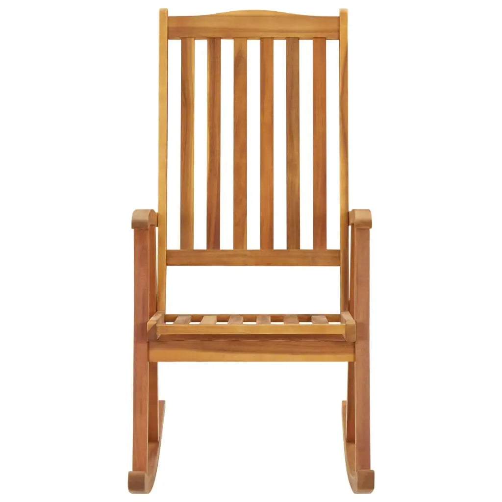 vidaXL Rocking Chair Outdoor Rocking Chair with Cushions Solid Wood Acacia - Rocking Chair