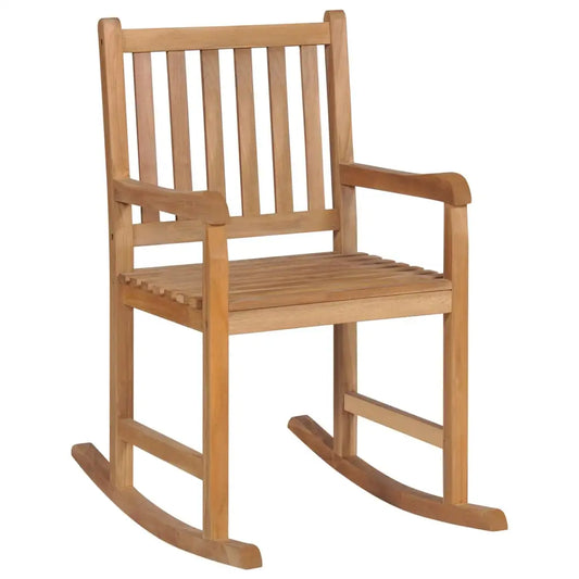 vidaXL Rocking Chair Solid Teak Wood - Rocking Chair
