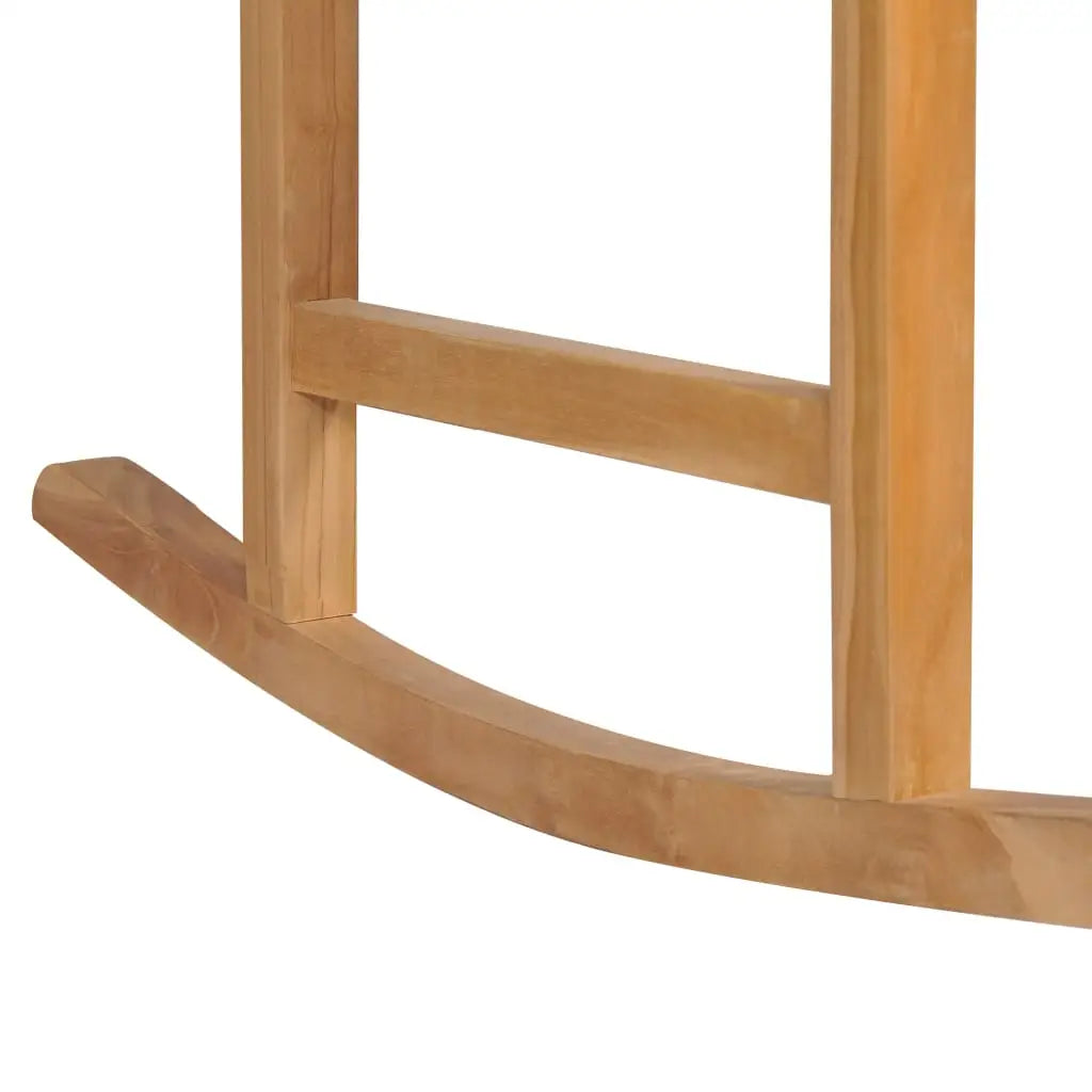 vidaXL Rocking Chair Solid Teak Wood - Rocking Chair