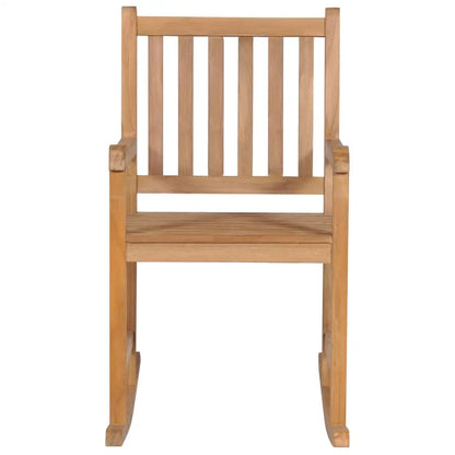vidaXL Rocking Chair Solid Teak Wood - Rocking Chair
