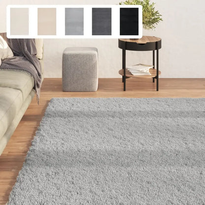 vidaXL Shaggy Rug Washable Anti Slip Area Rug Soft Fluffy Carpet Polyester - Black / 47.2’’ x 72’’ - Home & Garden >