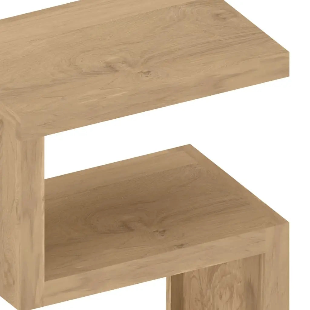 vidaXL Side Table 17.7’’x11.8’’x23.6’’ Solid Wood Teak - Furniture > Tables > Accent Tables > End Tables