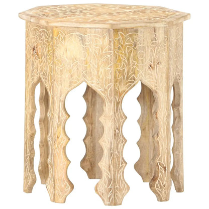 vidaXL Side Table Ø18.9’’ Solid Mango Wood - Furniture > Tables > Accent Tables > End Tables