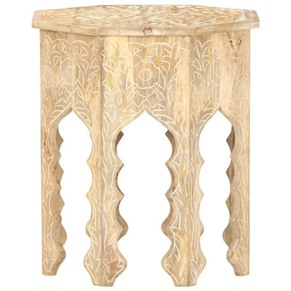 vidaXL Side Table Ø18.9’’ Solid Mango Wood - Furniture > Tables > Accent Tables > End Tables