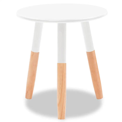 vidaXL Side Table Set of 2 Round Wooden Sofa Coffee Table Solid Wood Pine - Furniture > Tables > Accent Tables > End