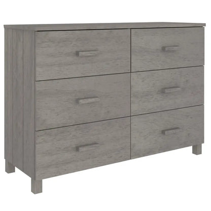 vidaXL Sideboard Buffet Console Cabinet with Storage HAMAR Solid Wood Pine - Furniture > Cabinets & Storage > Buffets &