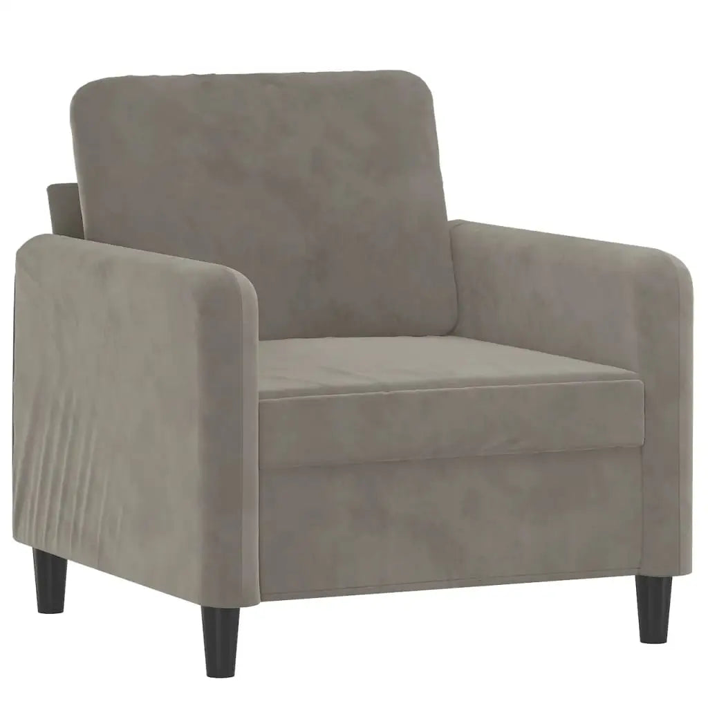 vidaXL Sofa Chair Living Room Accent Upholstered Chair with Armrest Velvet - Furniture > Sofas