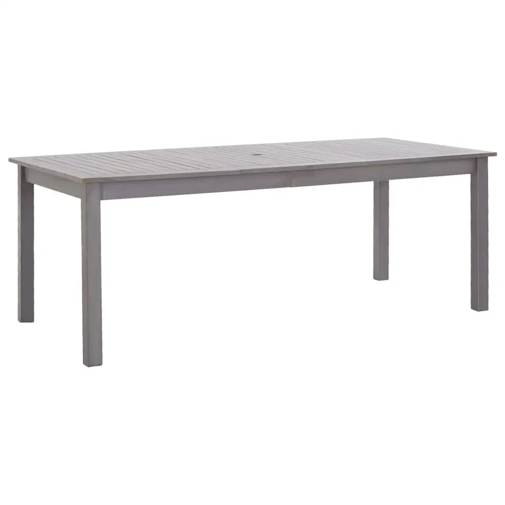 vidaXL Solid Acacia Wood Outdoor Dining Set 5/7/9 Piece Garden Brown/Gray - Gray / 5 piece - Outdoor Dining Set