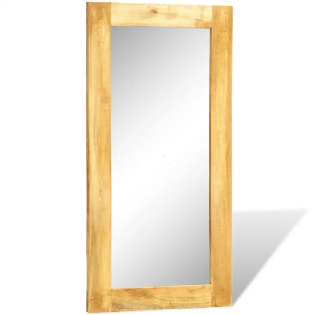 vidaXL Solid Wood Framed Rectangle Wall Mirror 47.2’’x23.6’’ - Home & Garden > Decor > Mirrors
