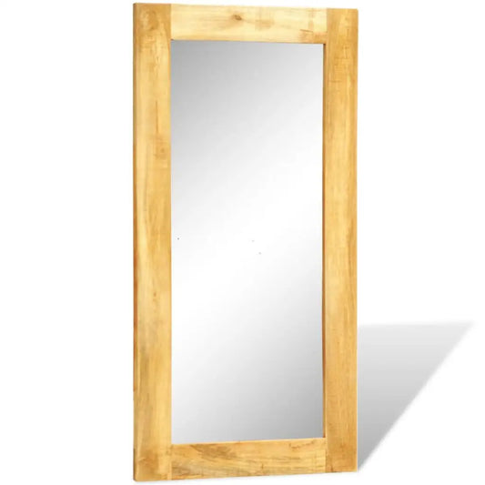 vidaXL Solid Wood Framed Rectangle Wall Mirror 47.2’’x23.6’’ - Home & Garden > Decor > Mirrors