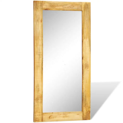 vidaXL Solid Wood Framed Rectangle Wall Mirror 47.2’’x23.6’’ - Home & Garden > Decor > Mirrors