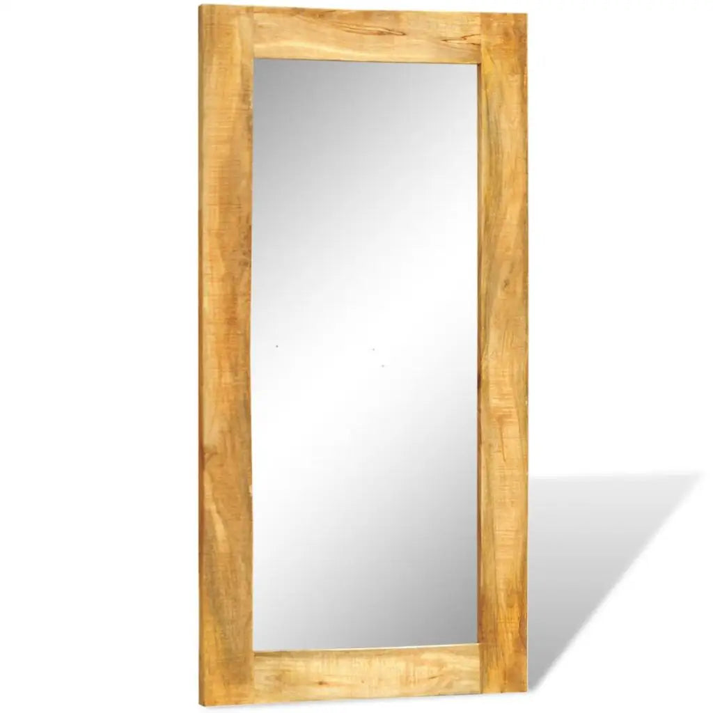 vidaXL Solid Wood Framed Rectangle Wall Mirror 47.2’’x23.6’’ - Home & Garden > Decor > Mirrors