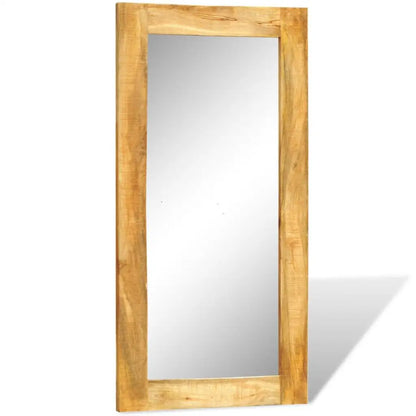 vidaXL Solid Wood Framed Rectangle Wall Mirror 47.2’’x23.6’’ - Home & Garden > Decor > Mirrors