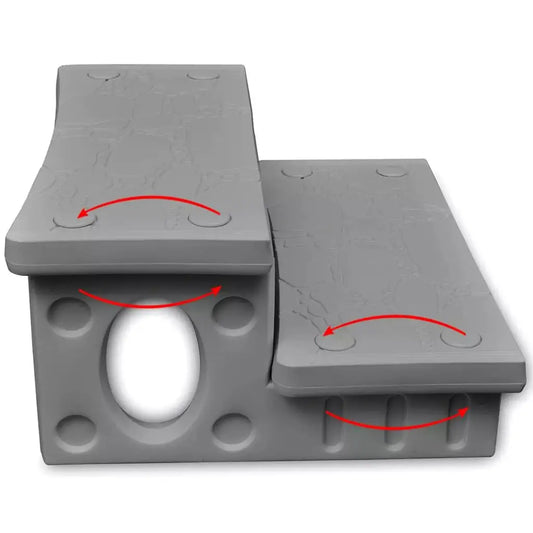 vidaXL Spa Steps Outdoor Patio Multipurpose Reversible Tread Multi Colors - Spa Steps