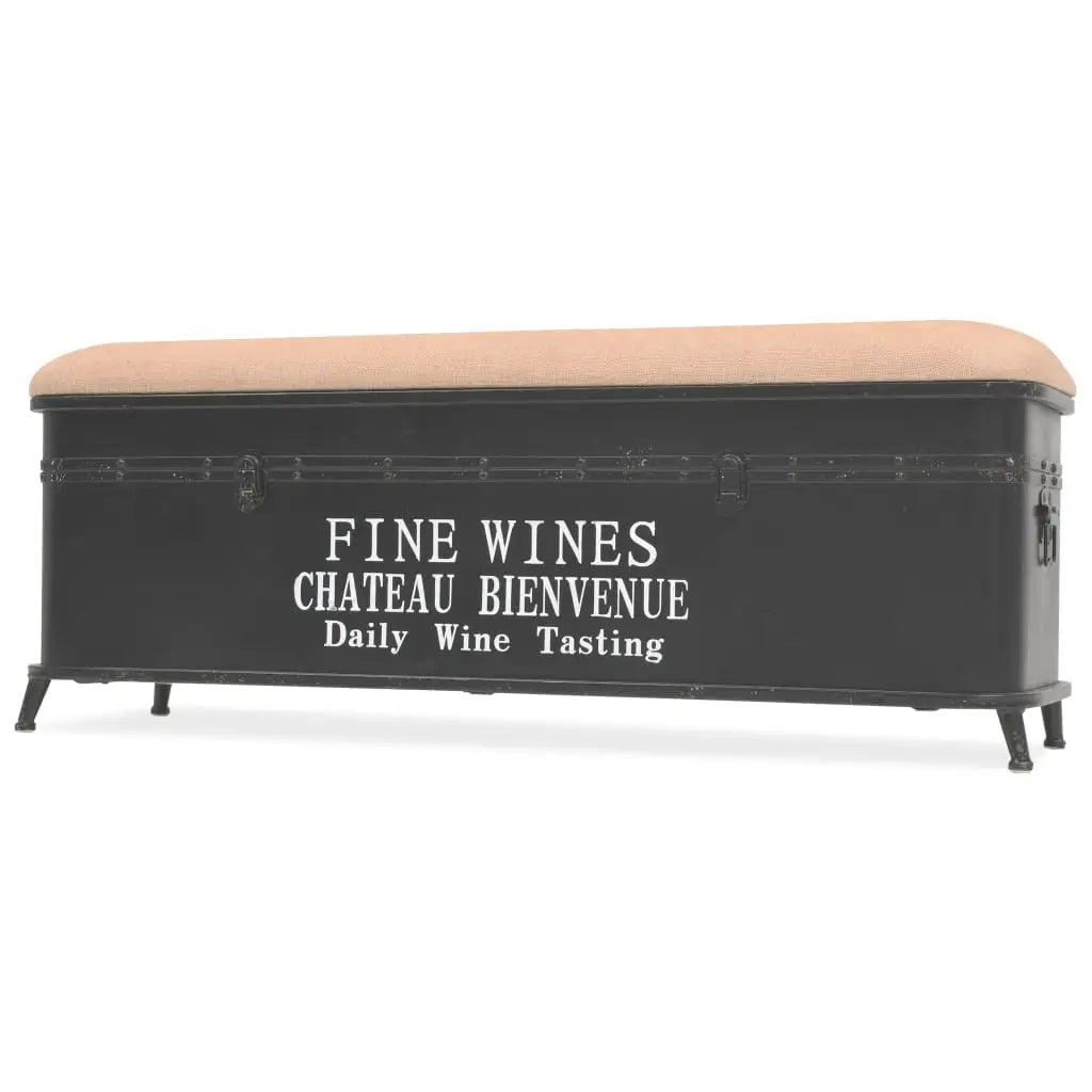 vidaXL Storage Bench with Cushion 40.6’’x11.8’’x15.7’’ - Furniture > Benches > Storage & Entryway Benches