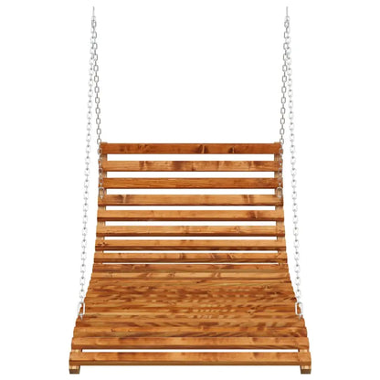 vidaXL Swing Bed Solid Bent Wood with Teak Finish 45.3’’x57.9’’x18.1’’ - Swing Bed
