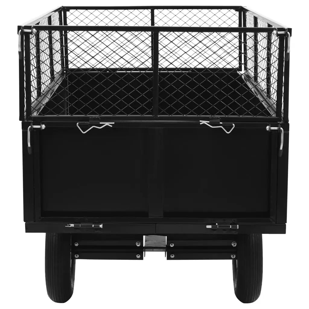 vidaXL Tipping Trailer for Lawn Mower 661.4 lb Load - Home & Garden > Lawn & Garden > Gardening > Gardening Accessories