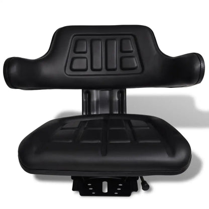 vidaXL Tractor Seat with Backrest Black - Home & Garden > Lawn & Garden > Outdoor Power Equipment Accessories > Tractor